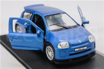 Saico Diecast 1 32 Renault Clio V6 Sport Car White Purple