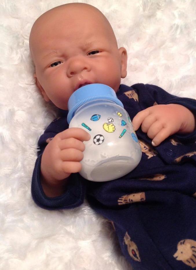 "MOMMY'S BABY BOY"! PREEMIE Berenguer BOTTLE PACIFIER REBORN