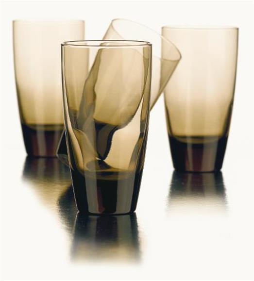 Libbey Glass 4 Classic Mocha Brown 18oz Drinking Beverage Tumbler Glasses Ebay 5800