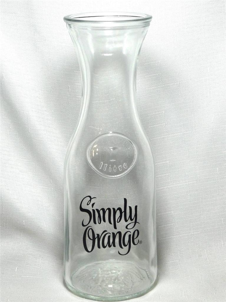 Libbey Glass "Simply Orange" 1 Liter Juice Water Wine Carafe Decanter