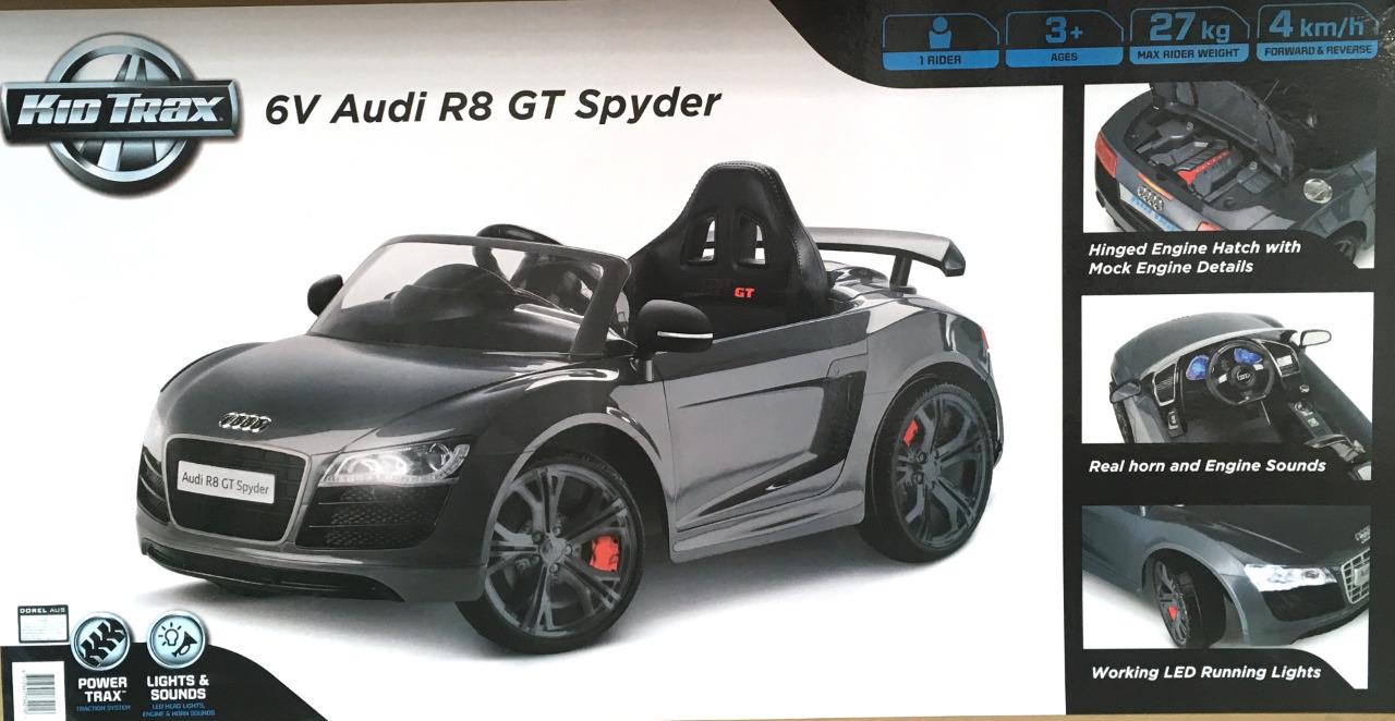 Kid Trax Audi R8 Spyder 6 Volt Electric Ride On Kids Toy
