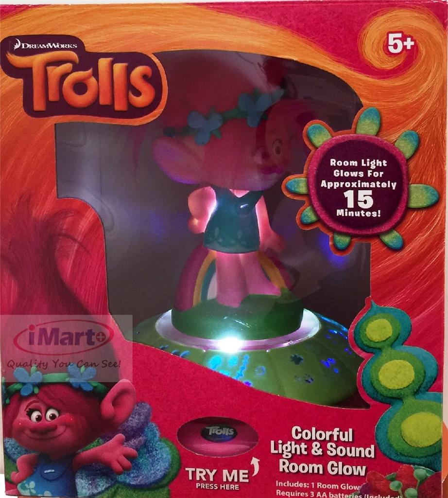 Trolls Colorful Light And Sound Room Glow Trolls Colorful Light And Sound Room Glow