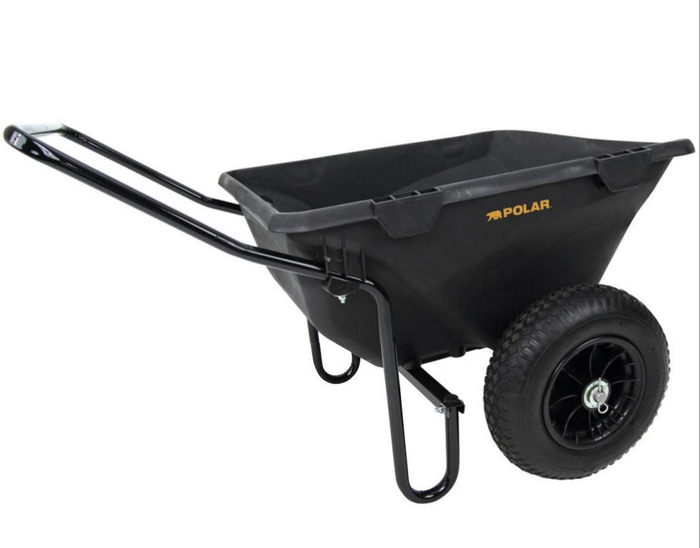 Polar Trailer 7 cu. ft. 400 lb Utility Yard Cart Lawn Garden