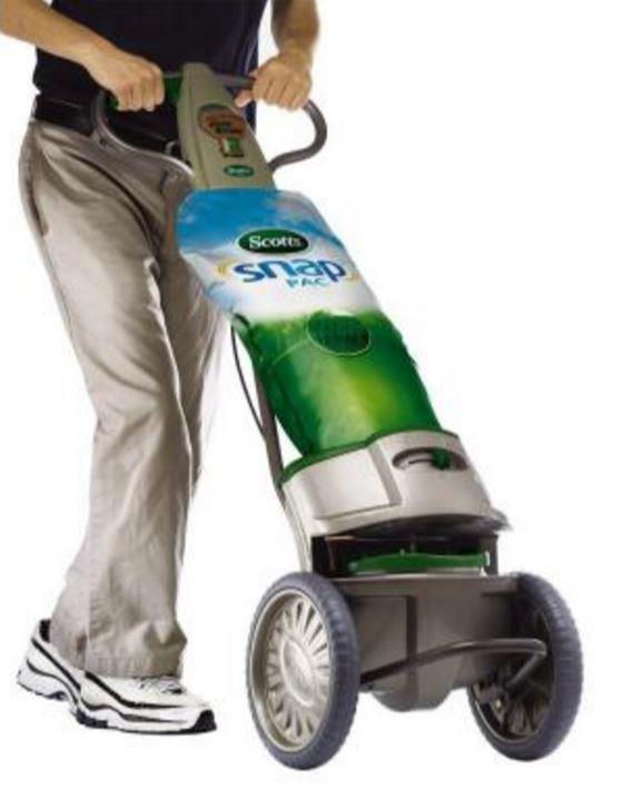 Scotts 43.75 in. H Snap Fertilizer Spreader Garden Lawn Grass Care EdgeGuard