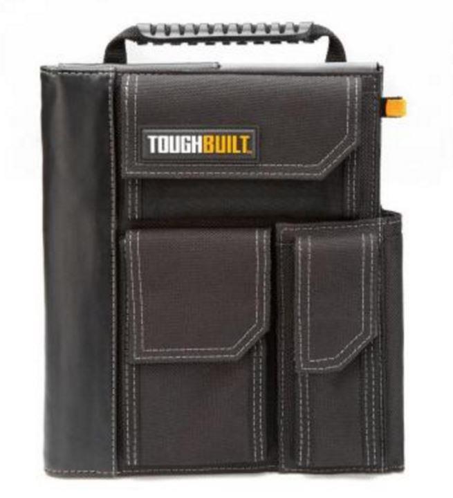 Ipad Case For Construction Workers Toughbuilt Contractor IPad 8.75 in. Black Organizer Work Case & Grid