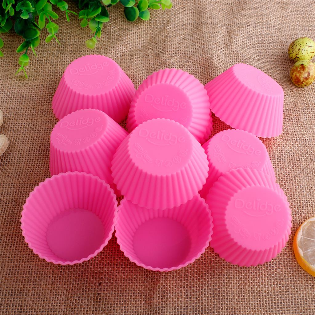 Silicone Cupcake Liner Holders Bake Muffin Dessert Baking Chocolate Cup