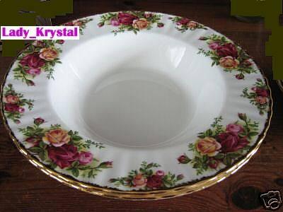 Set 4 Royal Albert Old Country Roses Rim Soup Bowls Set 4 Royal Albert Old Country Roses Rim Soup Bowls