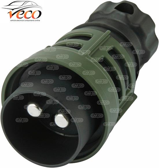 NATO TOWING PLUG MILITARY LANDROVER HEAVY DUTY 24 VOLT 2 PIN CABLE