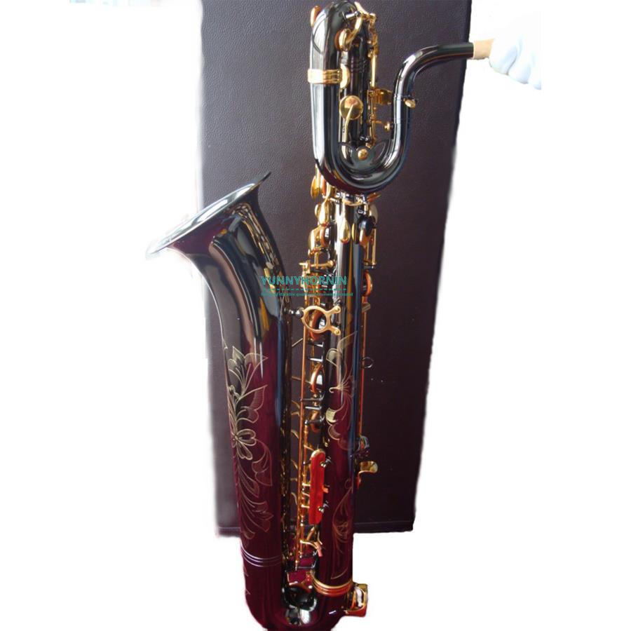 Durable Brass Baritone Saxophone Eb Sax • Professional • Black Nickel w