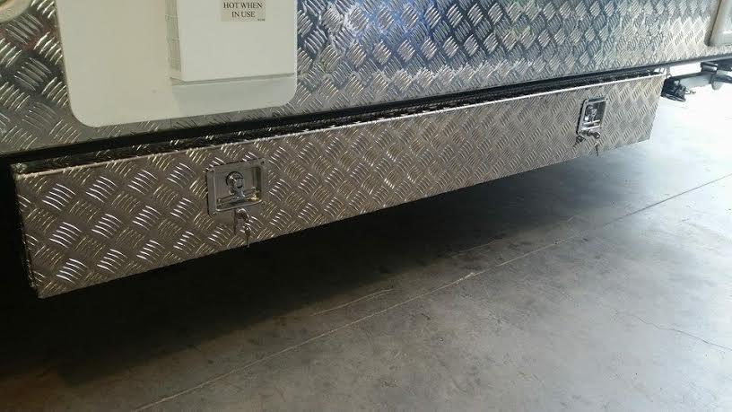Aluminium storage boxes for caravans clearance