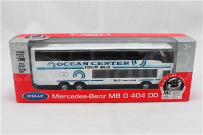 Welly 1:64 DIECAST Mercedes-Benz MB O 404 DD Bus 2 Color Model ...