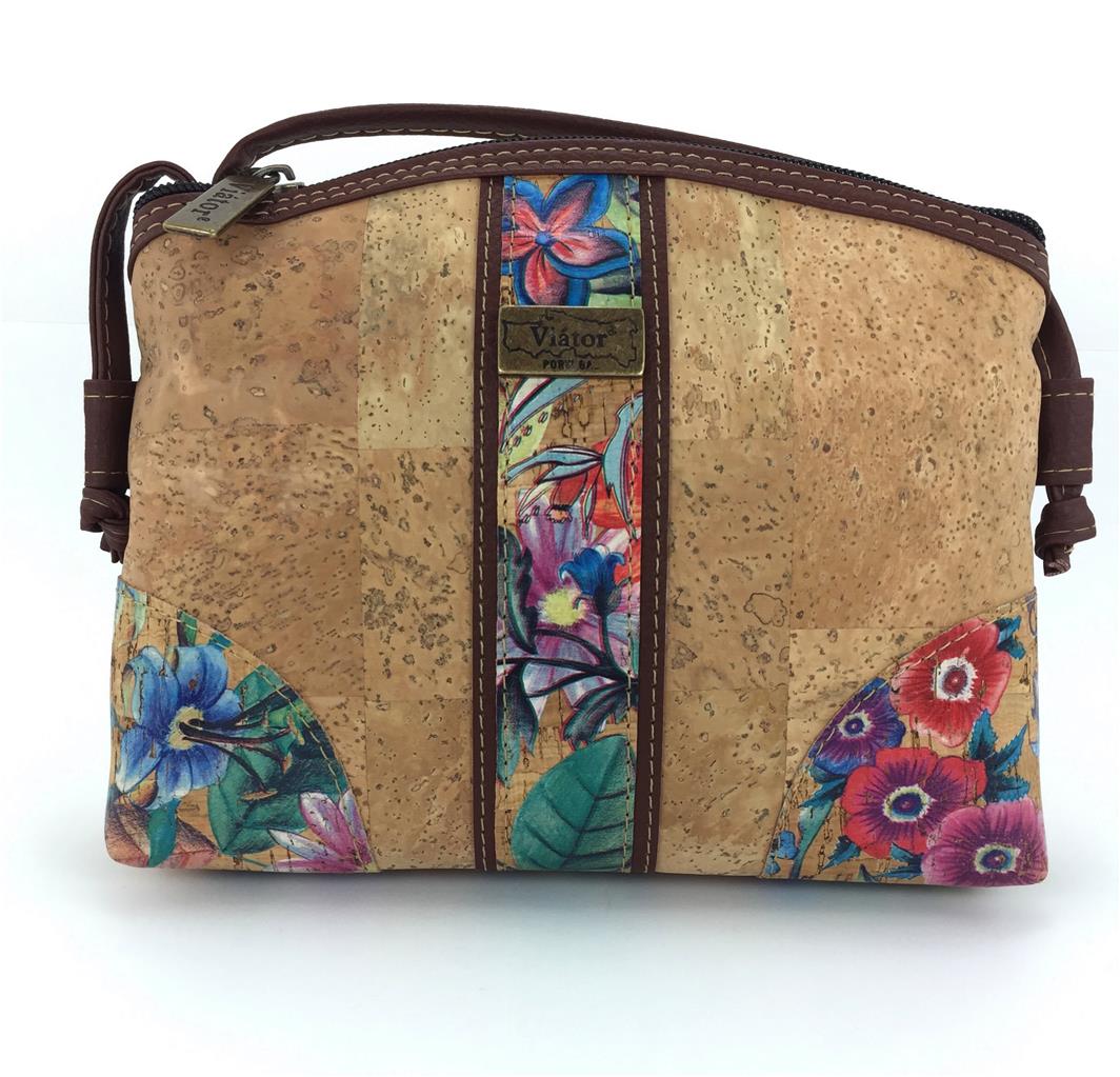 Womens Small Shoulder Bag Handmade Handbag Natural Portuguese Cork Leather