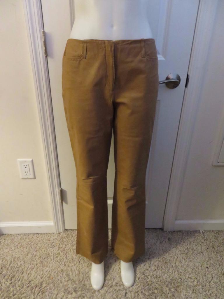 tan leather pants
