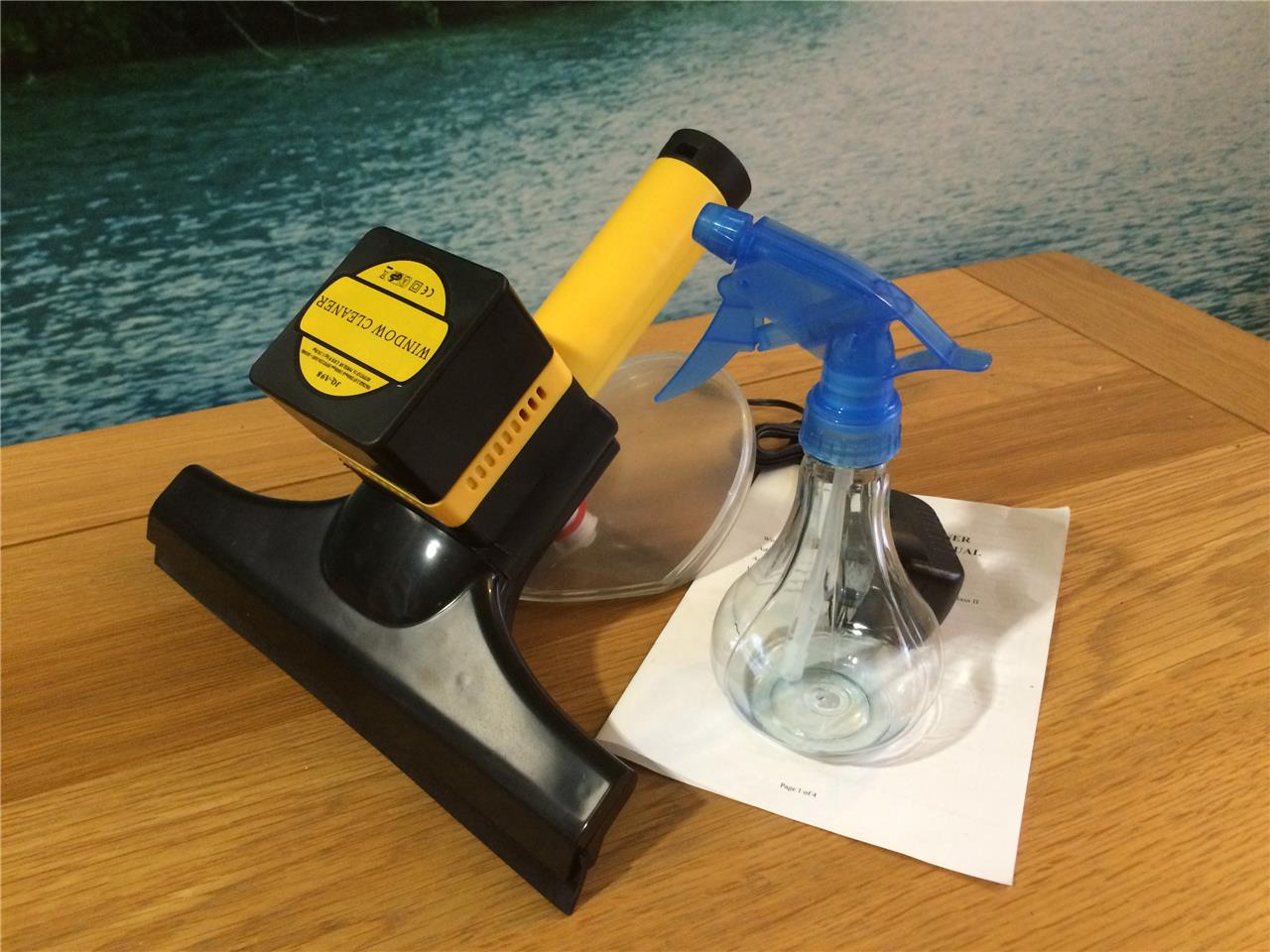 Window Vacuum Cleaner Mirror Glass Rechargeable Portable Cordless Steam