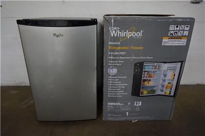 Whirlpool 4.3 CU FT Stainless Steel Compact Refrigerator Mini Fridge | eBay