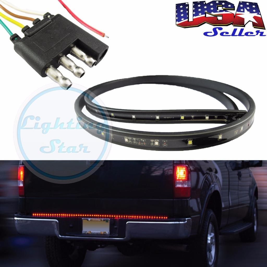 Red White 60 Quot Trunk Tailgate Led Light Bar For Backup 60 Led Tailgate Light Bar With Backup Light Function