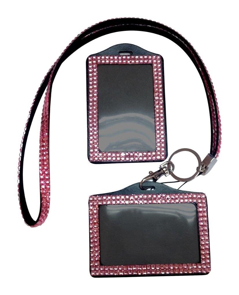 Sparkly Bling Rhinestone Lanyard With Bling Card Holder FREE P&P