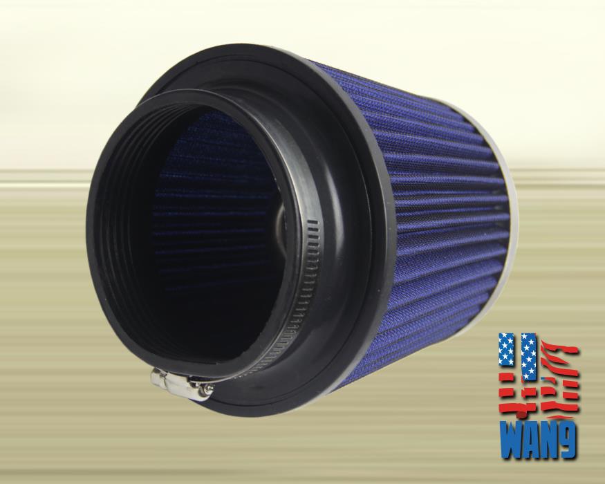 4 inch Chrome Inlet Short Ram Cold Air Intake Round Cone Air Filter