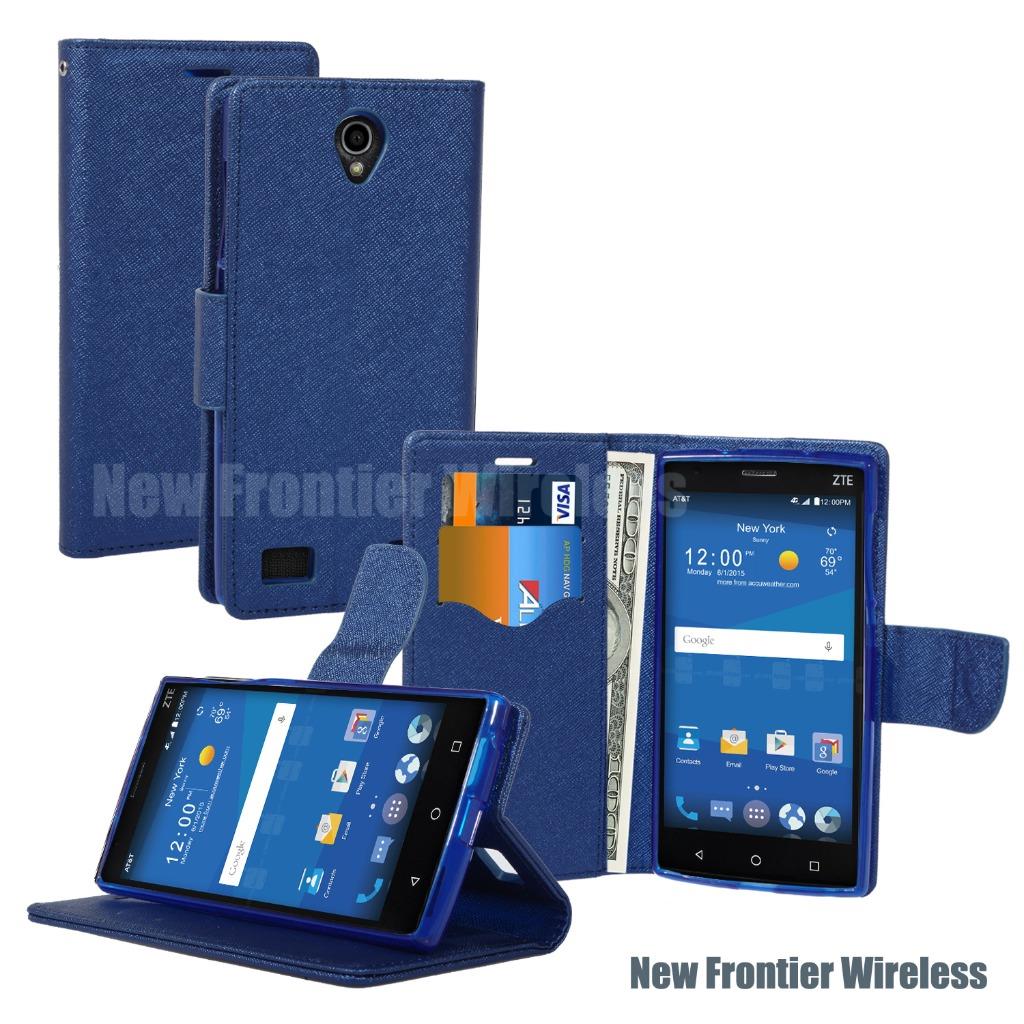 Cartera de cuero PU para ZTE ZMAX 2 Z958 con estuche para ranuras para tarjetas - Imagen 3 de 5
