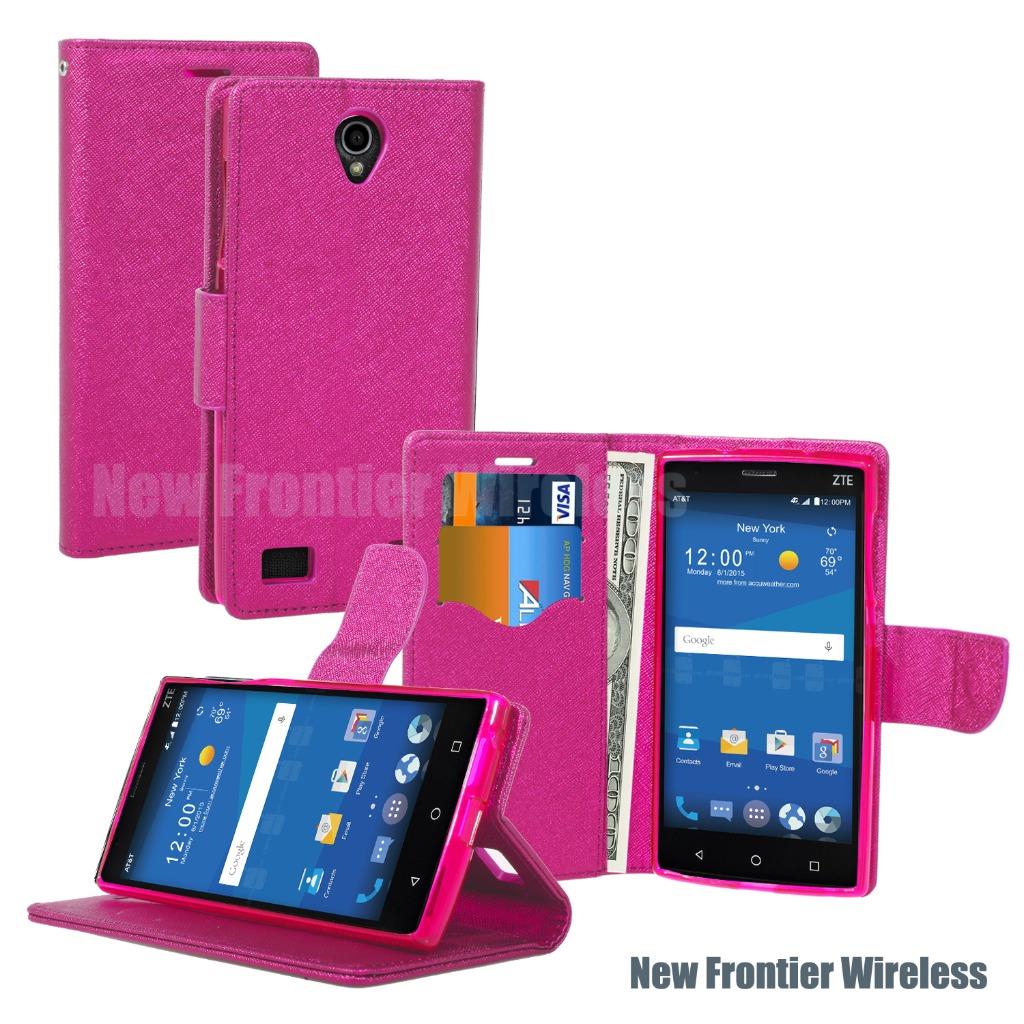 Cartera de cuero PU para ZTE ZMAX 2 Z958 con estuche para ranuras para tarjetas - Imagen 4 de 5