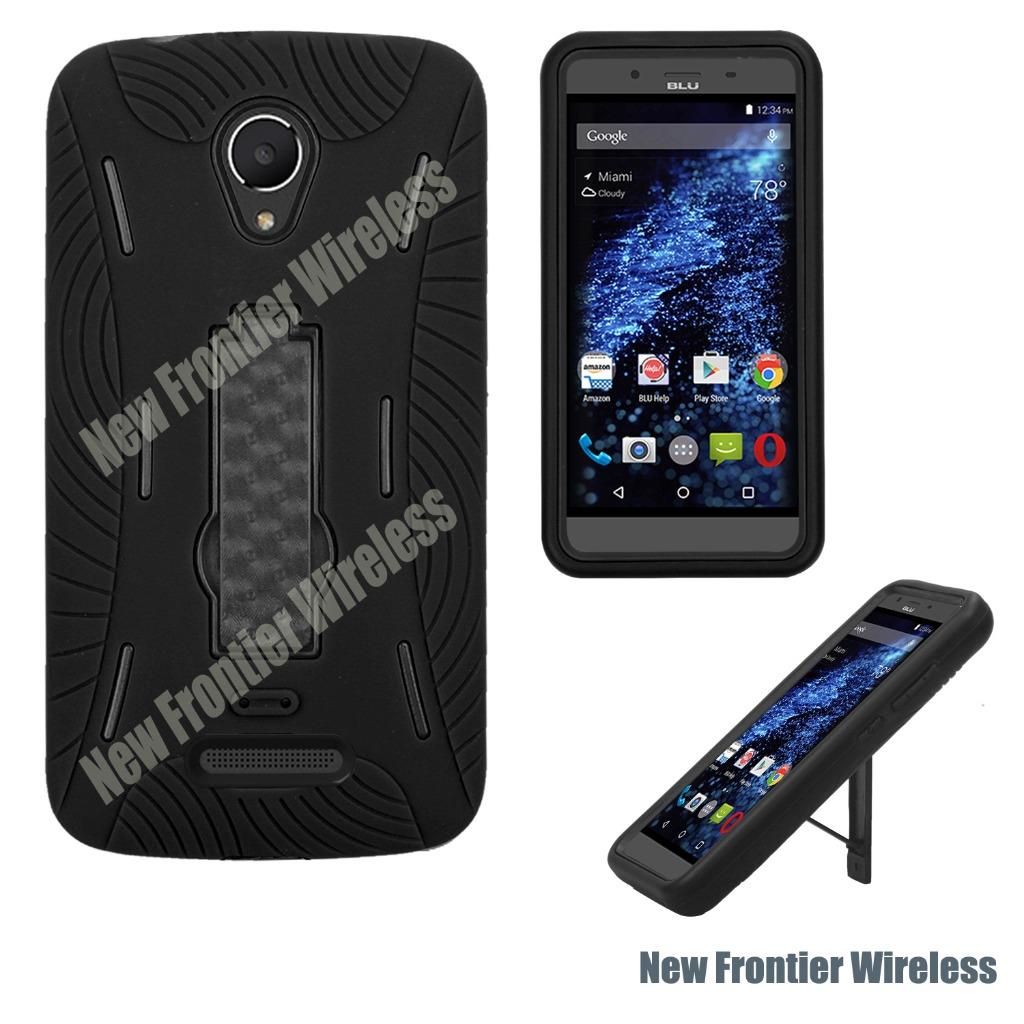 For BLU Studio G LTE S0030U Heavy Duty Hybrid Armor Kickstand Case + Screenguard - Picture 4 of 8