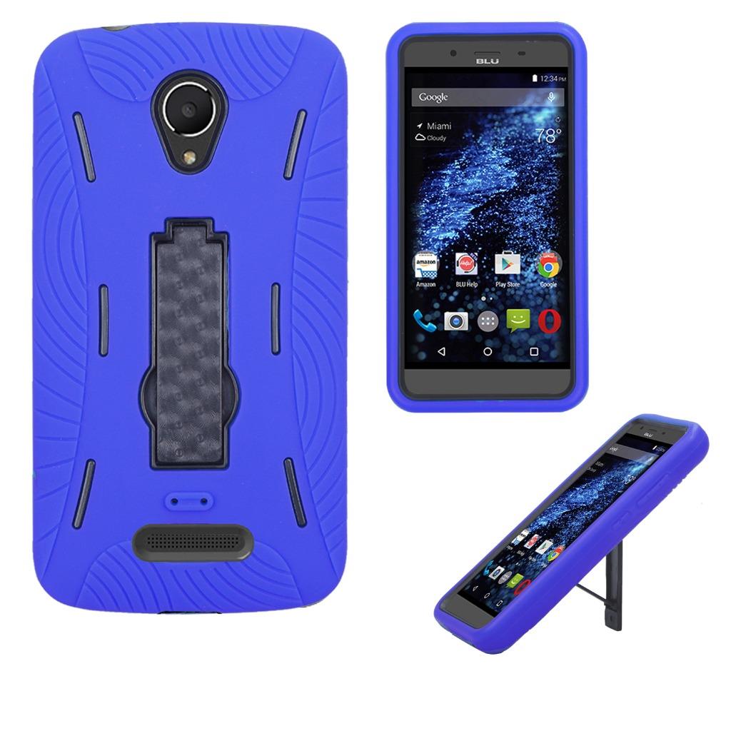 For BLU Studio G LTE S0030U Heavy Duty Hybrid Armor Kickstand Case + Screenguard - Picture 6 of 8