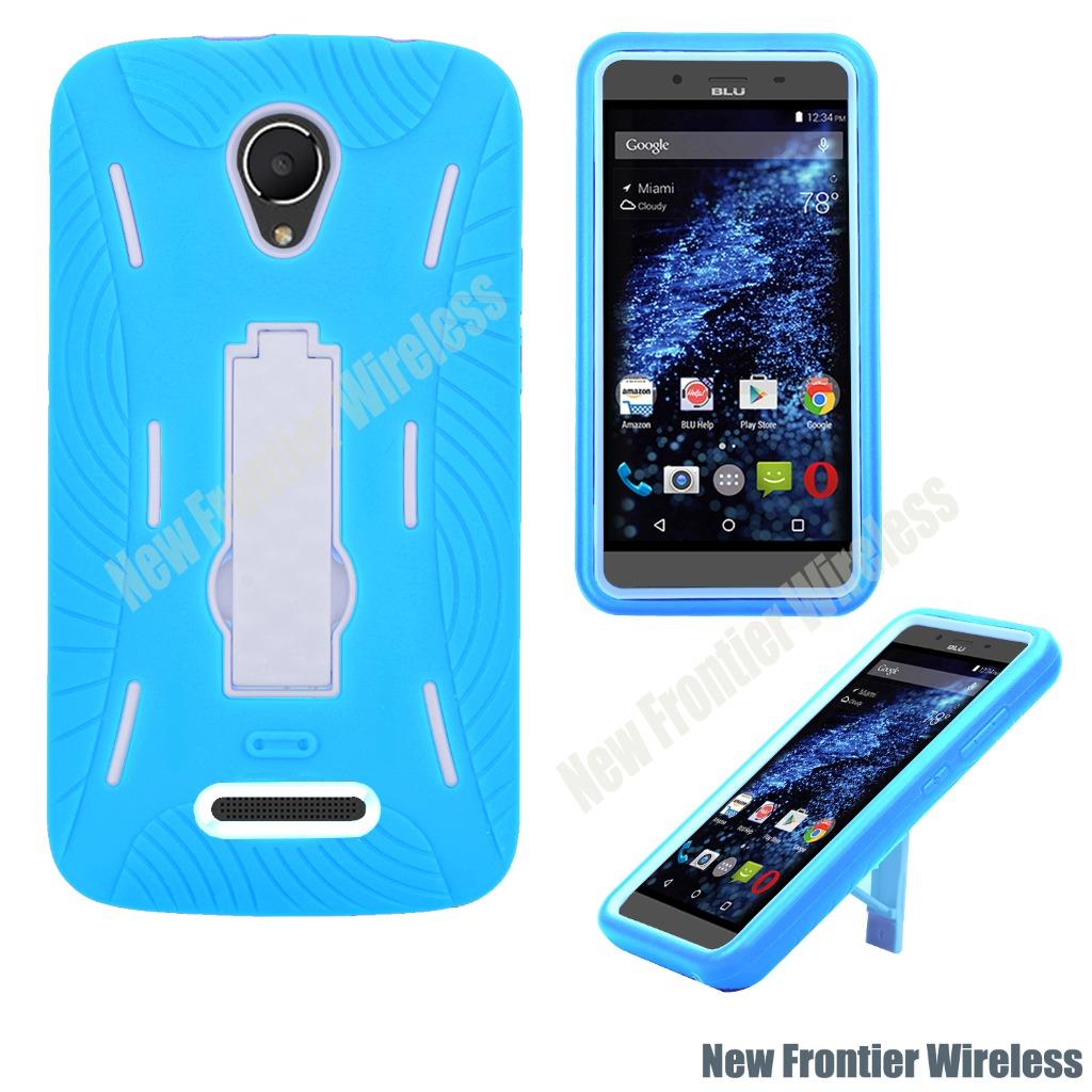 For BLU Studio G LTE S0030U Heavy Duty Hybrid Armor Kickstand Case + Screenguard - Picture 7 of 8