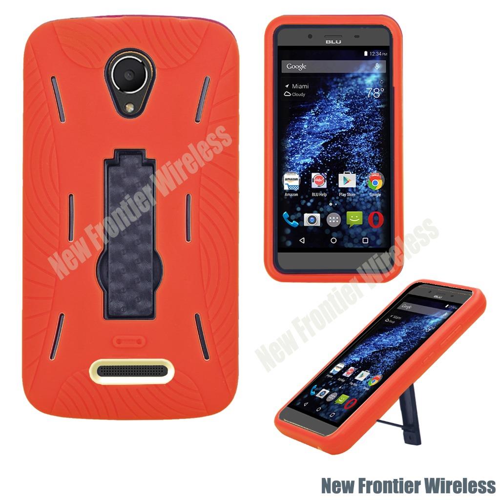 For BLU Studio G LTE S0030U Heavy Duty Hybrid Armor Kickstand Case + Screenguard - Picture 8 of 8
