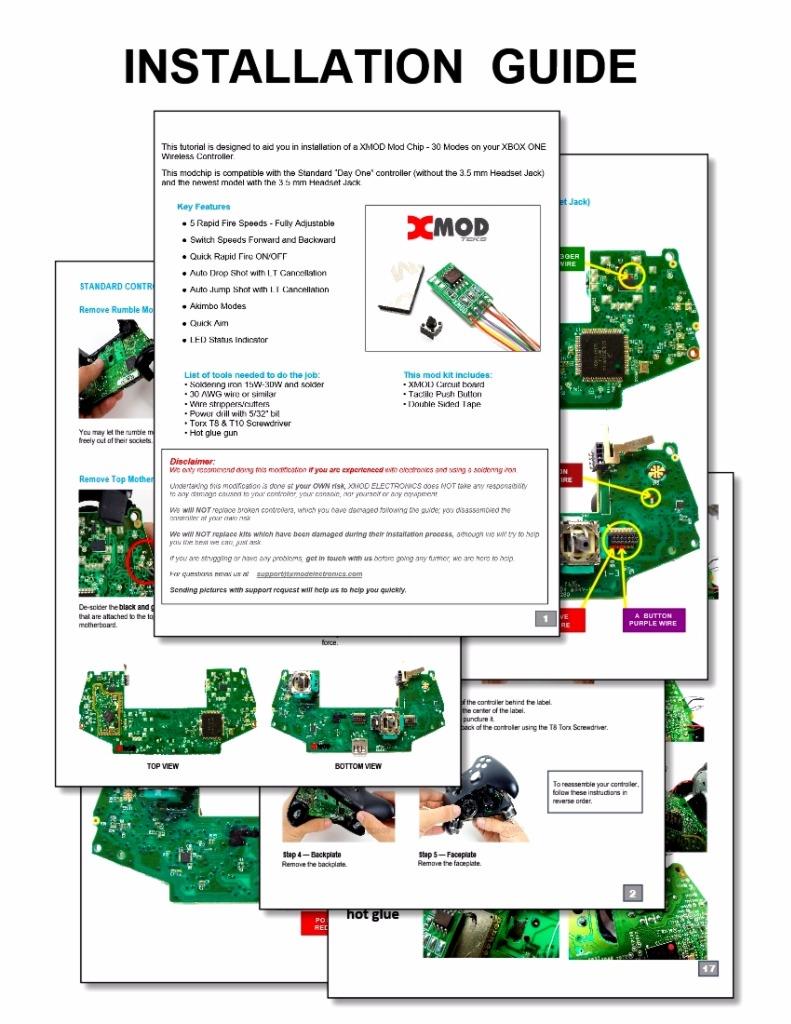 XBOX ONE MOD CHIP KIT, RAPID FIRE MODDED CONTROLLER, S ELITE COD @ XMOD