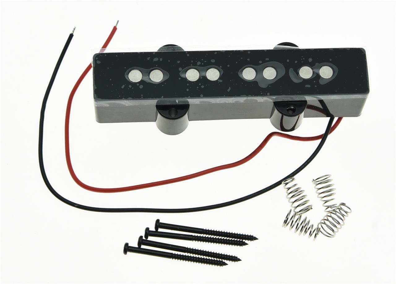 Black J Bass Bridge Position Pickup Bass Pickups for 4 String Jazz Bass