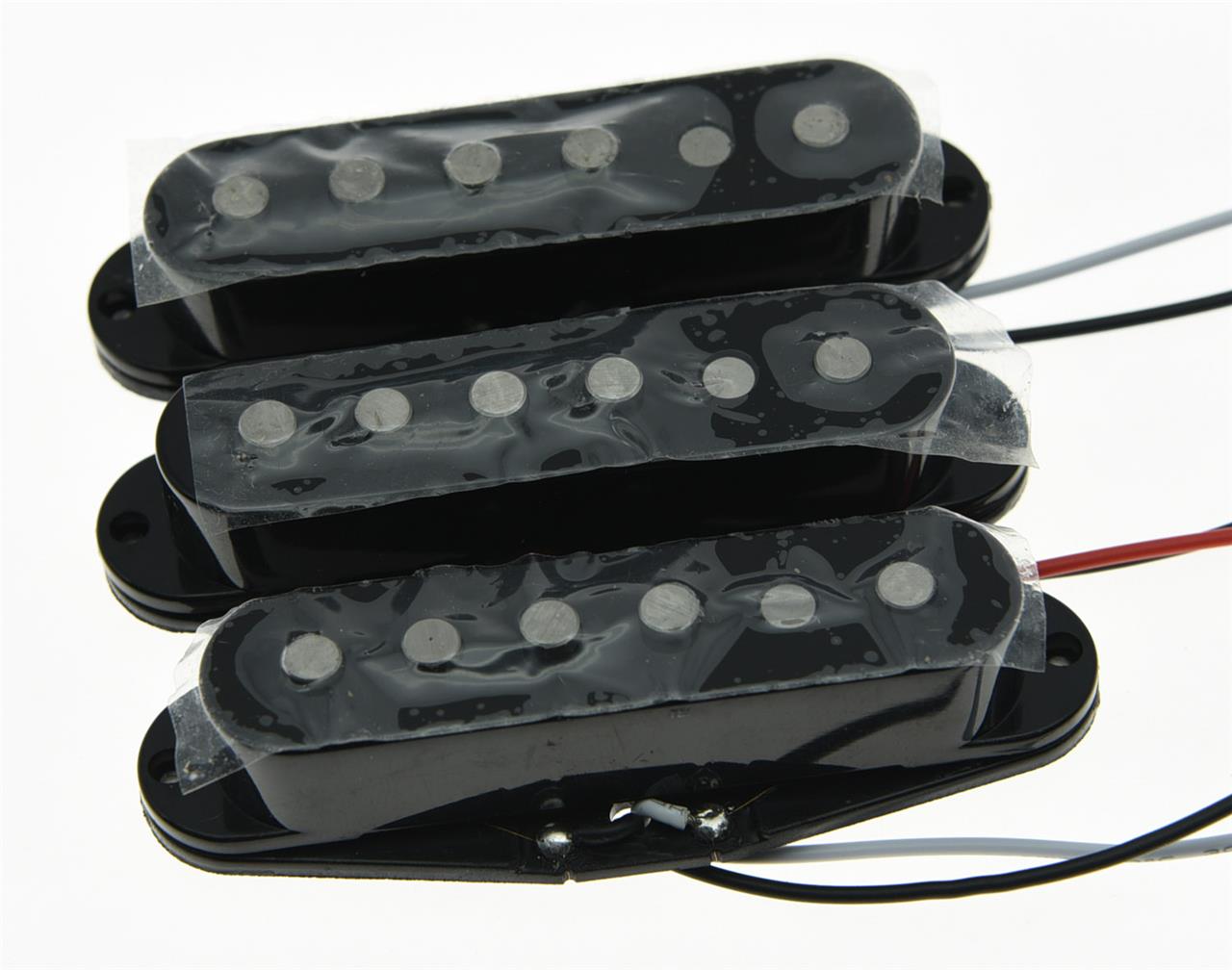 Set of 3 N/M/B Black Alnico 5 Single Coil Pickups ST Strat SSS Pickup