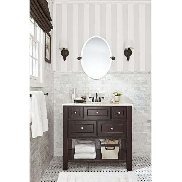 Oval Tilting Frameless Bathroom Mirror Beveled Edges