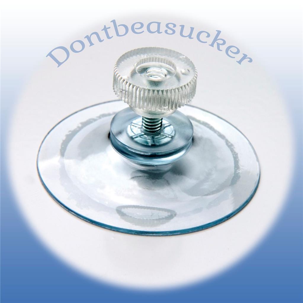 10 PACK 40mm THUMB SCREW NUT CLEAR RUBBER WINDOW SUCTION CUPS / SUCKERS