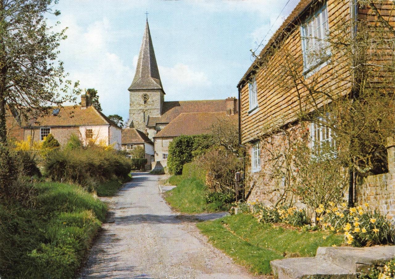 Postcard OLD HEATHFIELD Village EAST SUSSEX eBay