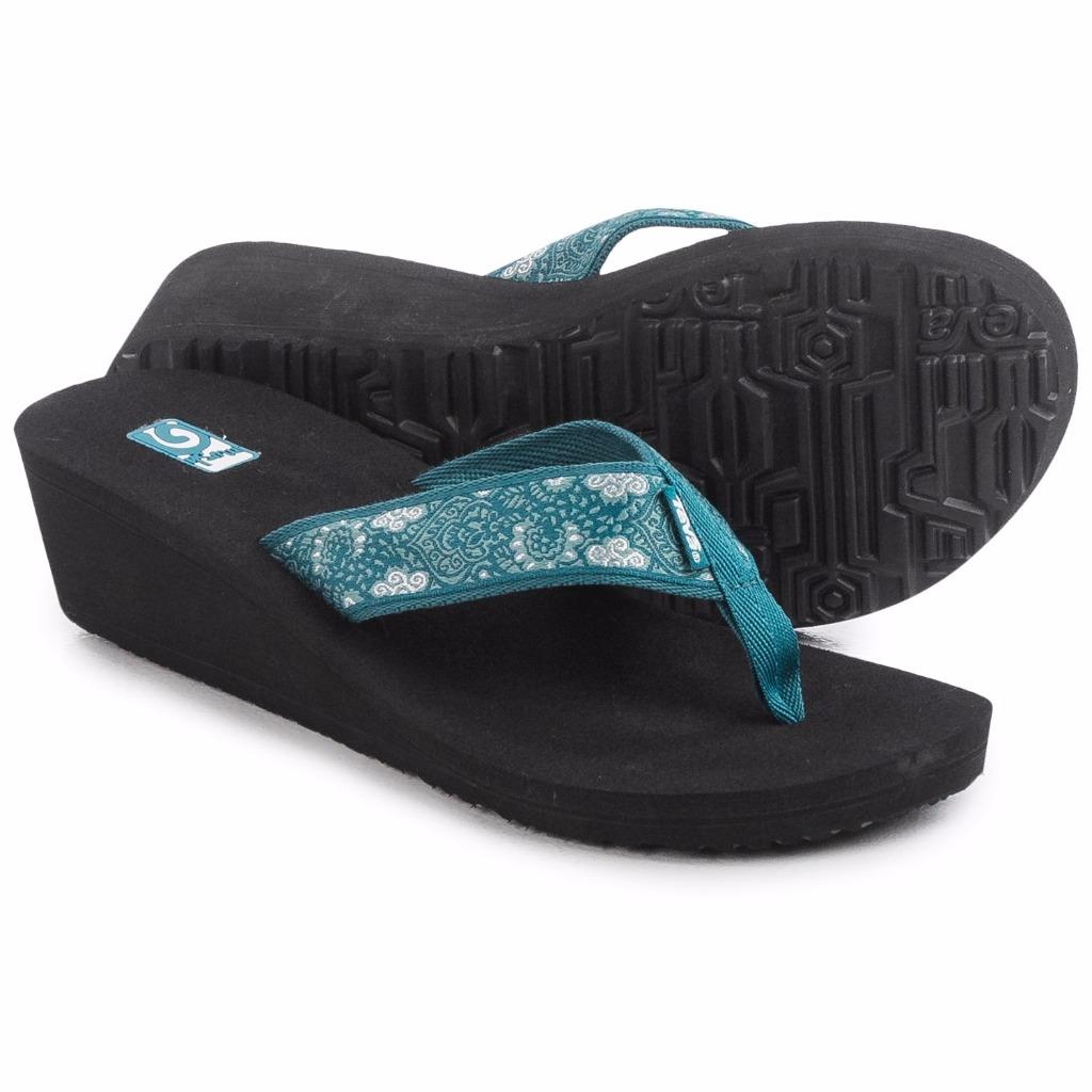 teva mush flip flops wedge