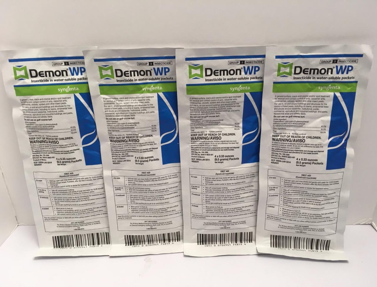 Demon WP WSP .3oz (9.5 grams) Insecticide Spider Roach Ant Earwigs