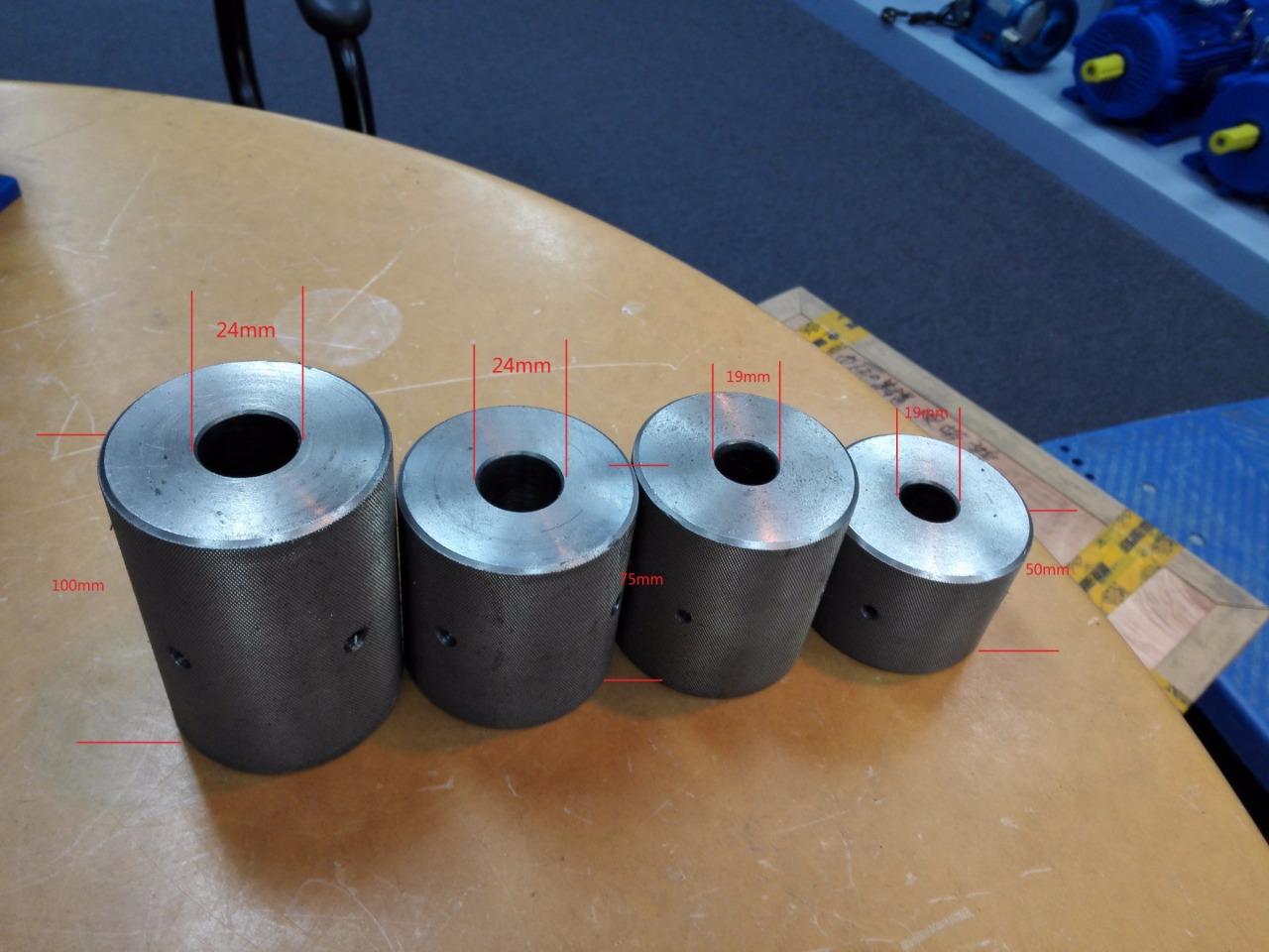 belt sander pulley length 100mm radius 70mm shaft 24mm eBay