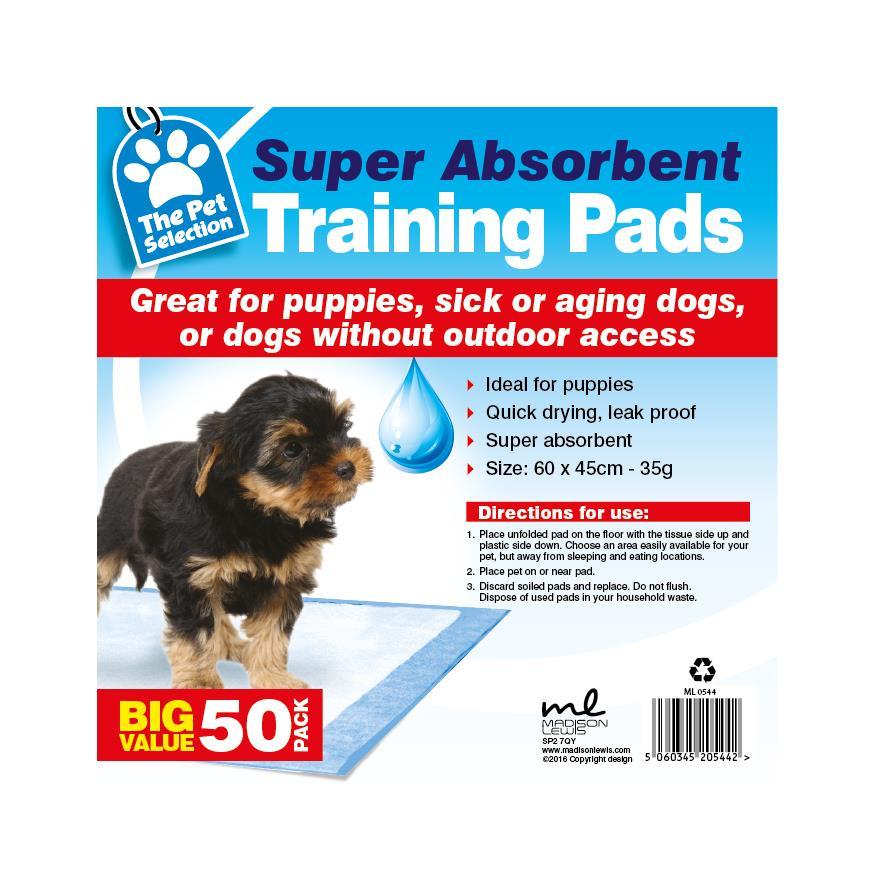 SUPER ABSORBENT PUPPY TRAINING PADS 60 X 45 CMS TRAINER ...