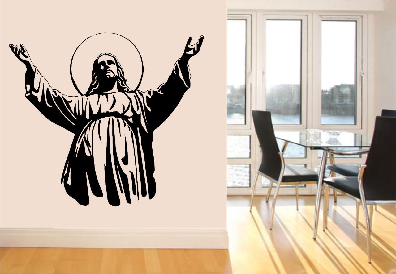 Jesus Christ Vinyl Wall Decal Sticker Christian Love Bible Verse God