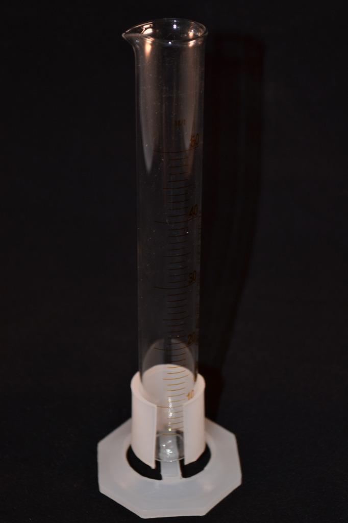 Glass Hydrometer Test Jar Tube 50 ml with Stand laboratory Medical