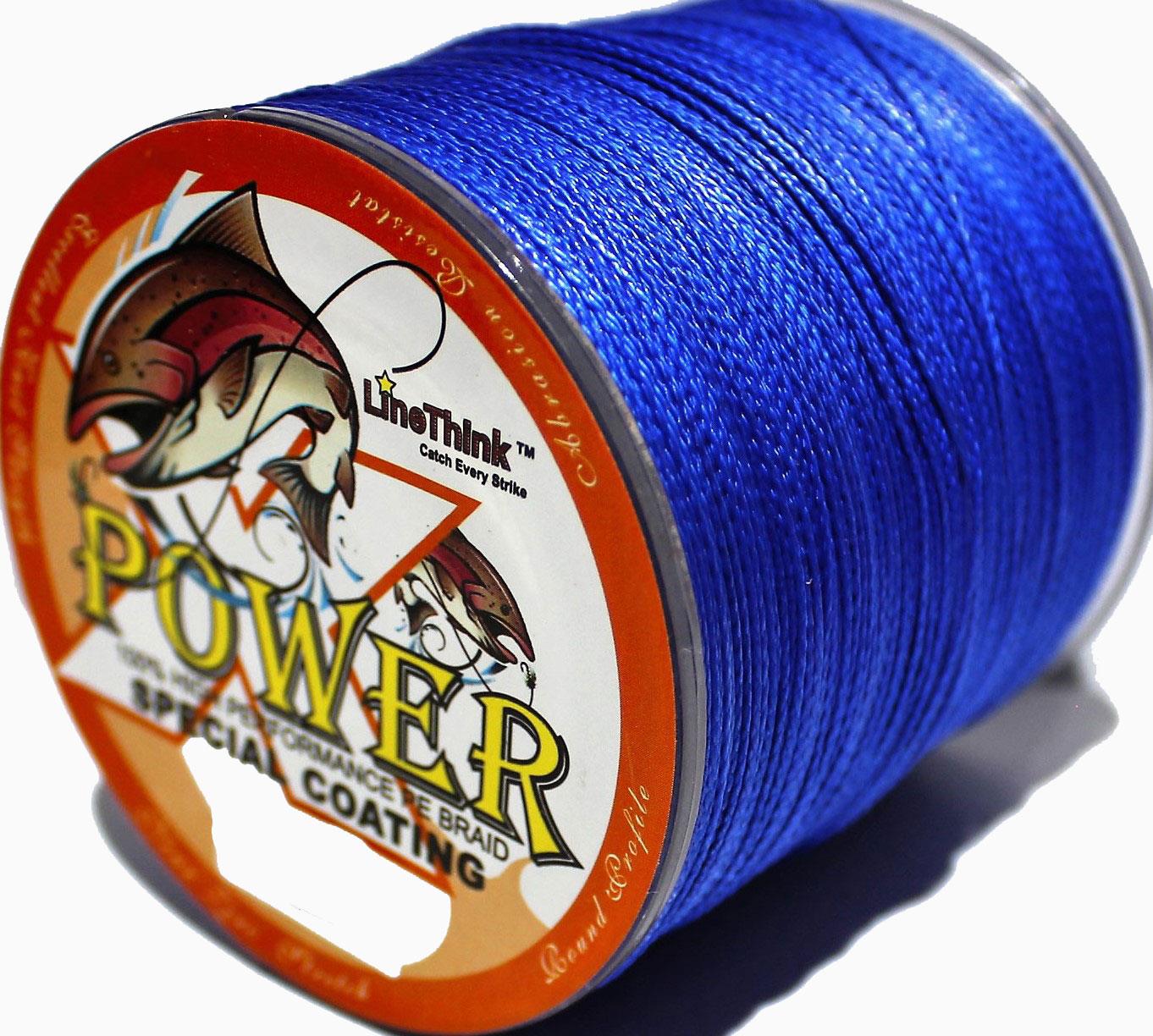 PE 4 Strand Braid Fishing Line 50LB 500M Blue Power Braid Fishing