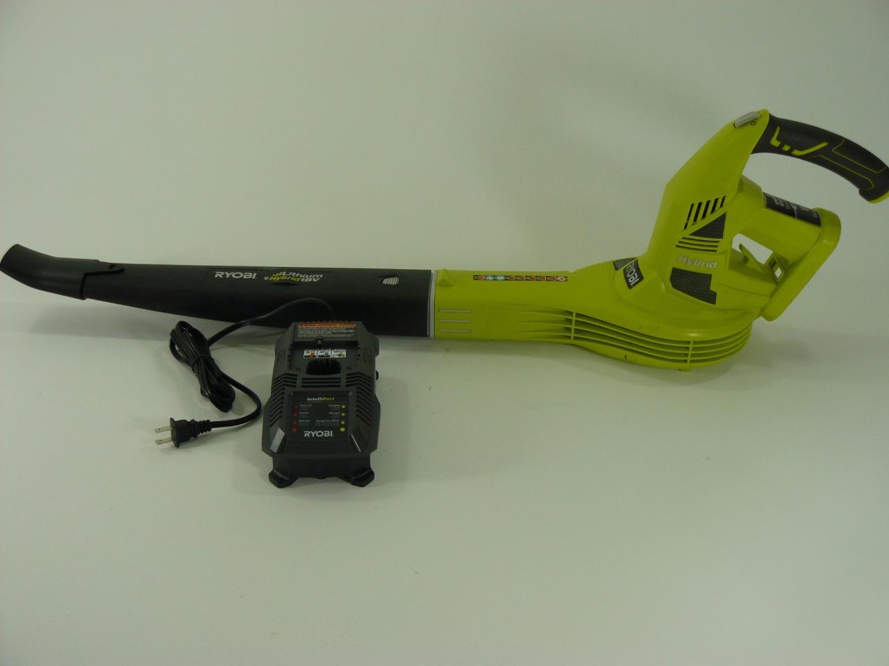Ryobi ONE+ 18Volt LithiumIon Hybrid Cordless or Corded Leaf Blower