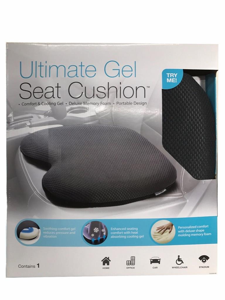 Ultimate Gel Seat Cushion Comfort & Cooling Gel Deluxe Memory Foam