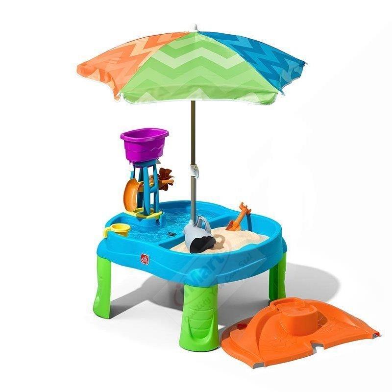 Step 2 Beachside Splash sand & Water Table Kids Outdoor Toys Step2