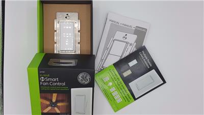 GE Z Wave Wireless Smart Fan Speed Control 3 Speed In