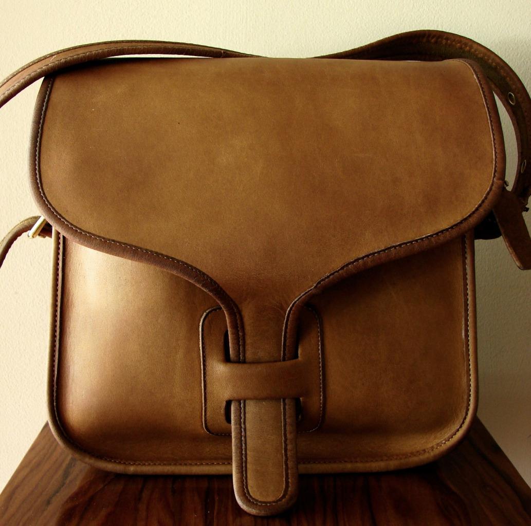 VTG 70s Bonnie Cashin Coach NYC Courier Bag Messenger Saddle British