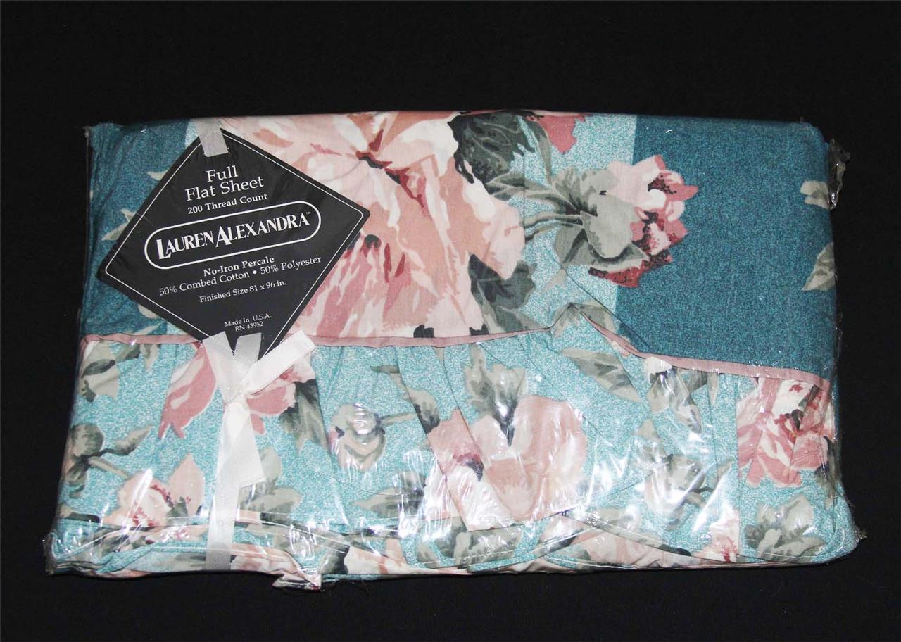 vtg sheet twin full queen king floral varied designs u pick percale springmaid no iron percale sheets