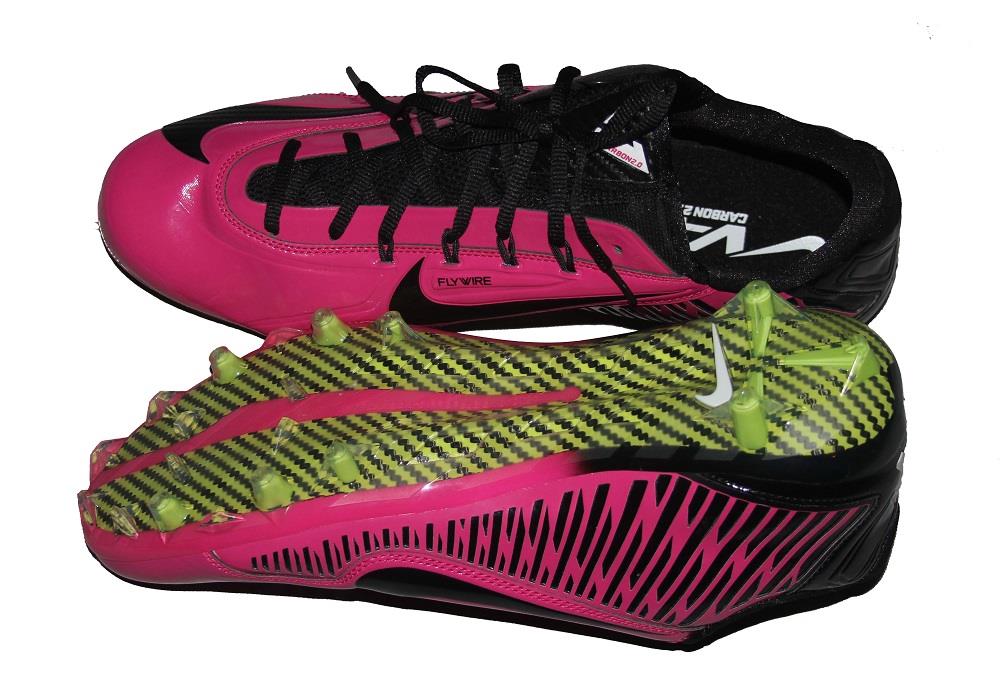 Neon pink football sales cleats