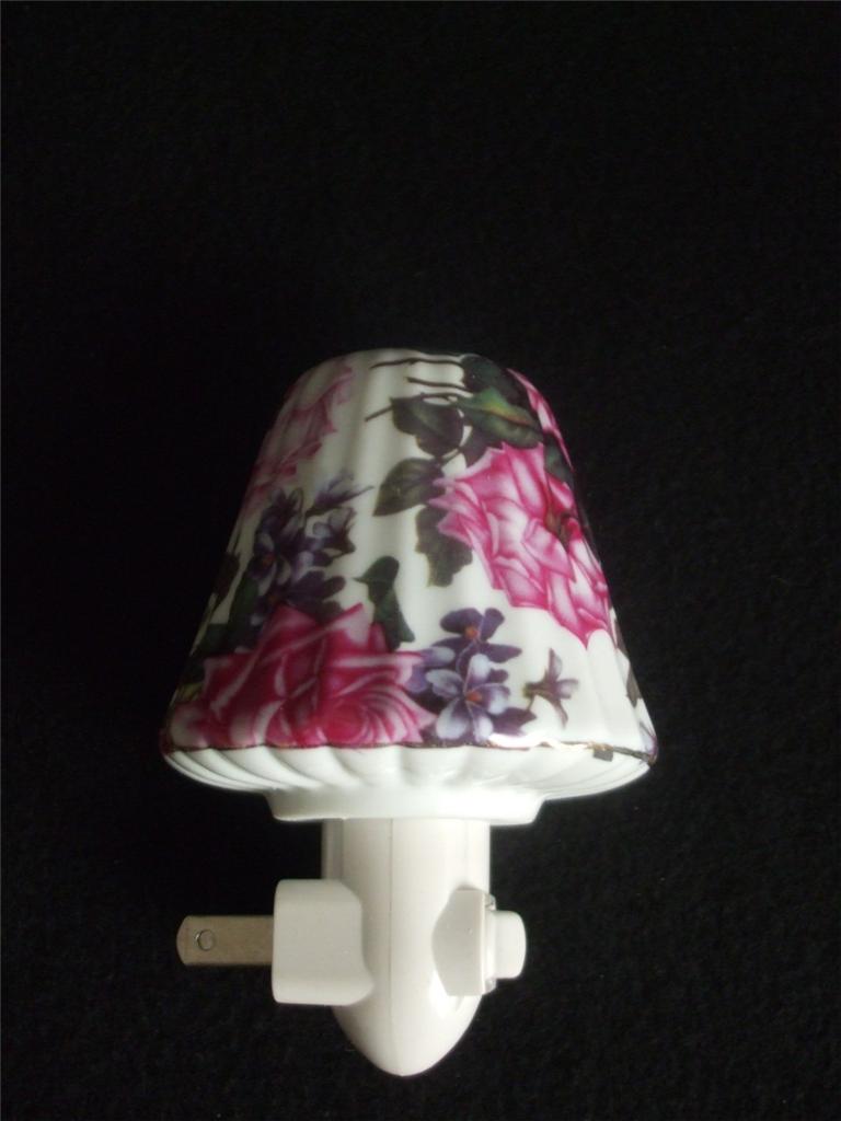 Ceramic Night Light Lamp Shade Roses Fl New Ceramic Night Light Lamp Shade Roses Fl New