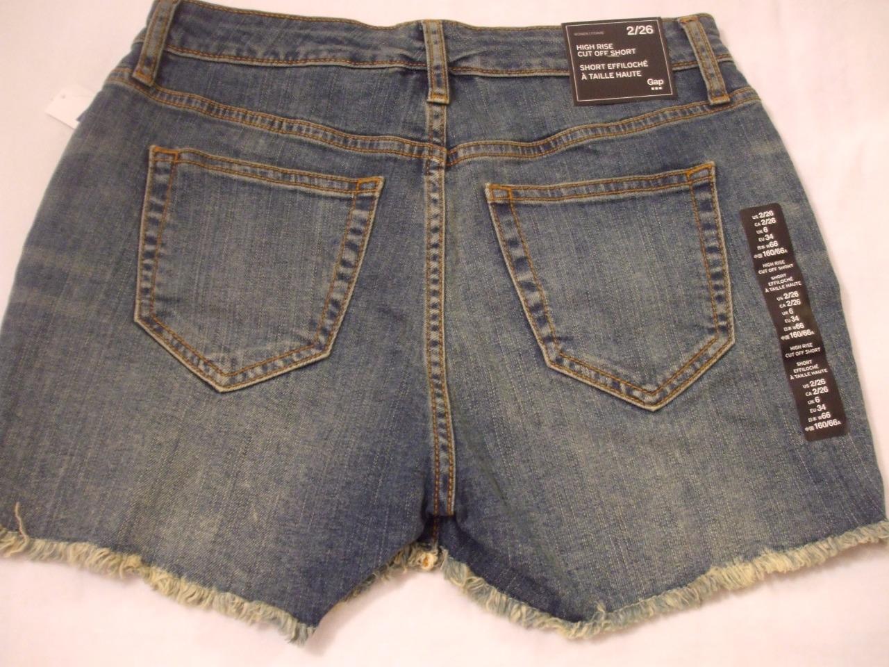 gap high waisted denim shorts